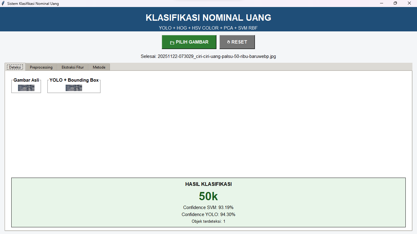 Sistem Pengenalan Nominal Uang